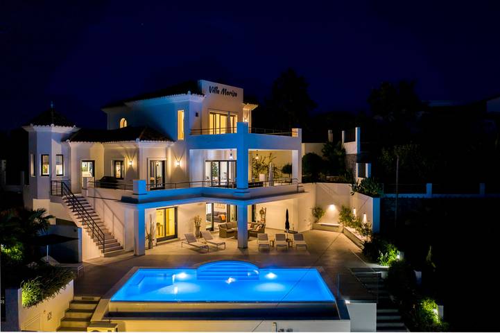 Finca für 8 Personen, mit Garten und Pool sowie Meerblick in Marbella - 4