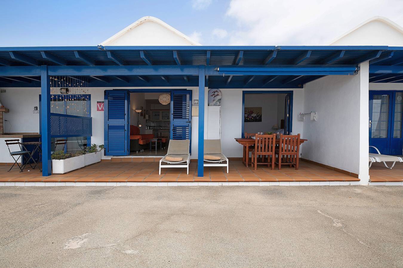 Maison de vacances Punta Marea à la plage, avec vue sur la mer, Wifi, et terrasse. in Punta de las Mujeres, Haría