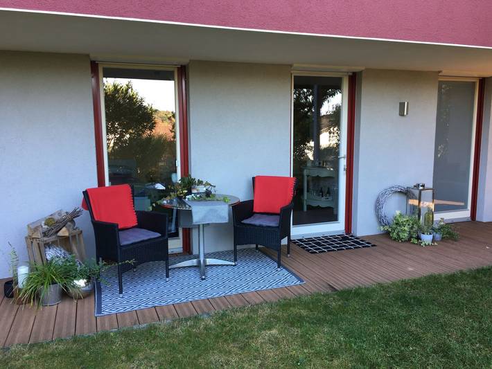 Kamer 'Hortensie' met privéterras, privétuin en wifi in Noordelijk Zwarte Woud