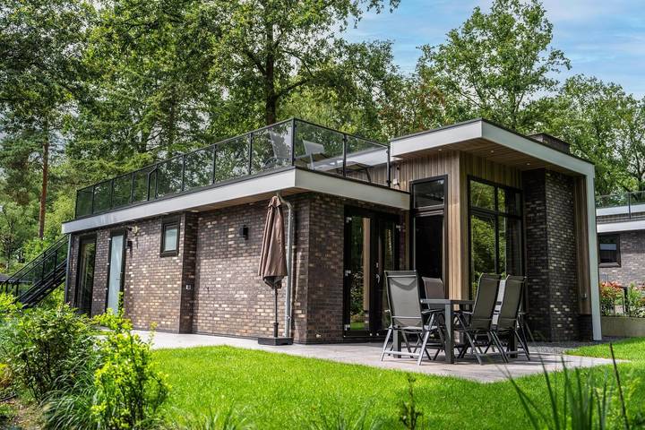 Chalet voor 6 personen, met tuin en terras, met huisdier in Hoenderloo