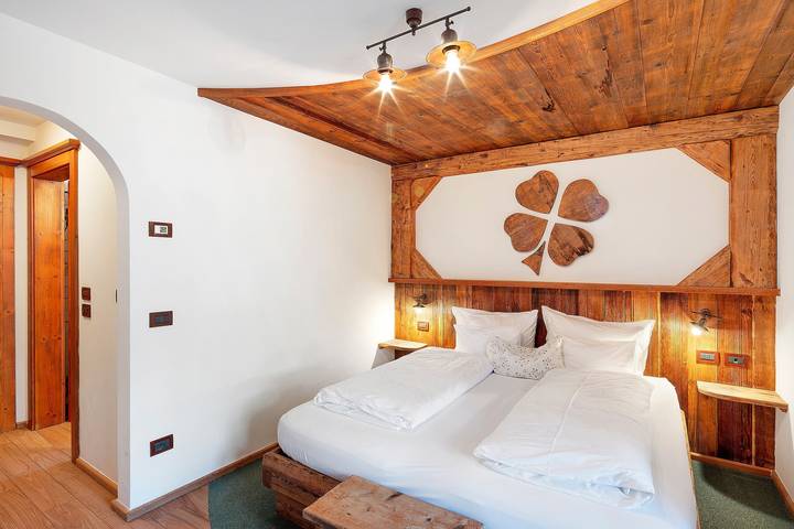 Room 'Doppia' with Mountain View, Shared Terrace and Wi-Fi in Pera di Fassa, San Giovanni di Fassa