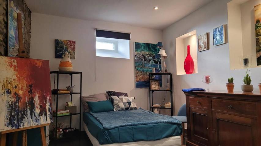 Chambre d’hôte pour 4 personnes, avec Terrasse ainsi que Jardin et Vue