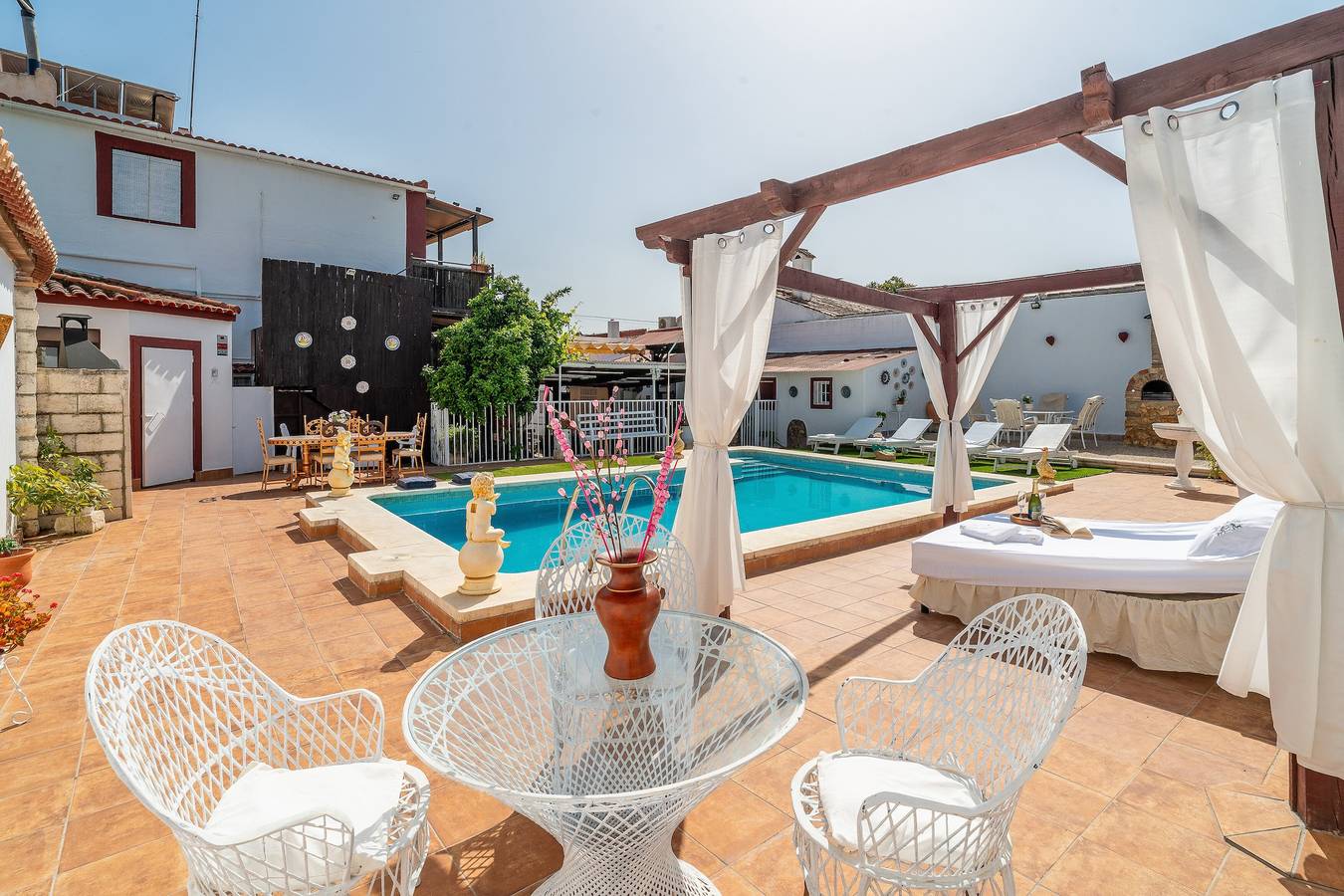 Finca 'Los Mellizos' mit privatem Pool, Wi-Fi und Klimaanlage in Peñaflor, Sevilla Provinz