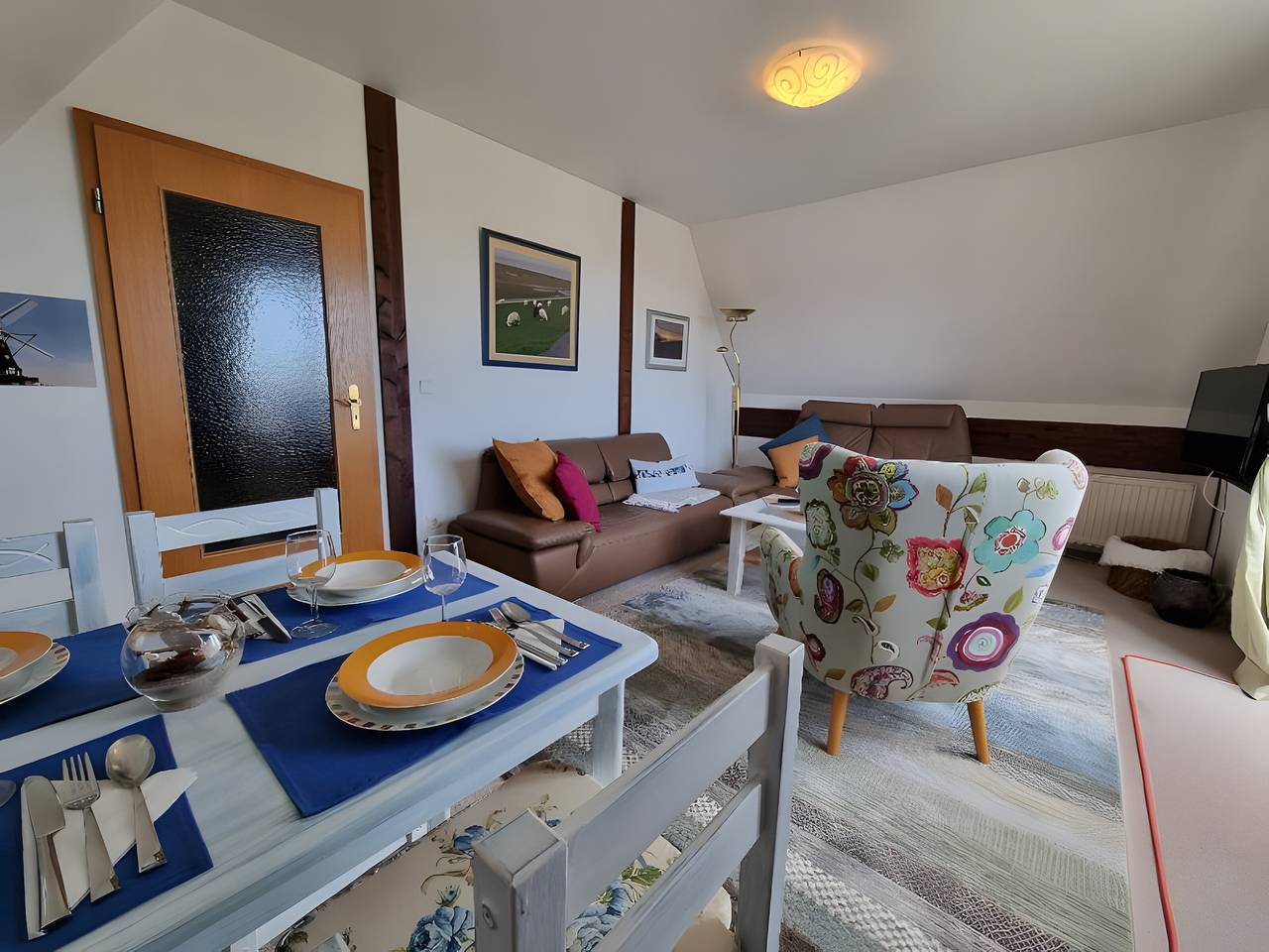 Entire apartment, Apartment 'Inselstern' with Balcony and Wi-Fi in Pellworm, North Friesland