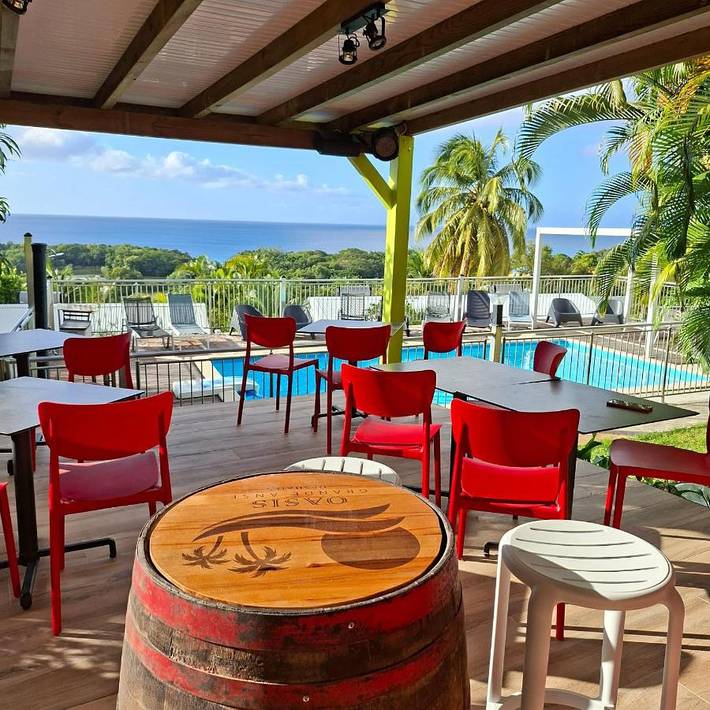 Villa pour 8 personnes, avec vue ainsi que piscine et jardin à Deshaies