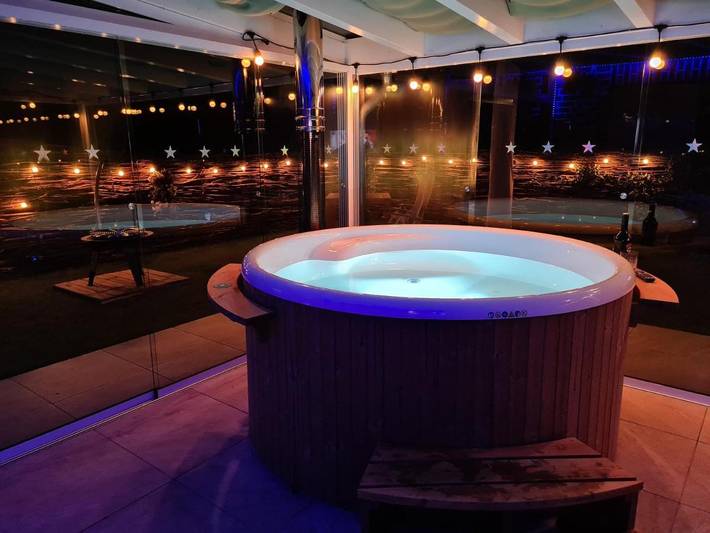 Ferienhaus für 2 Personen, mit Terrasse und Whirlpool sowie Garten und Sauna im Oldenburger Münsterland