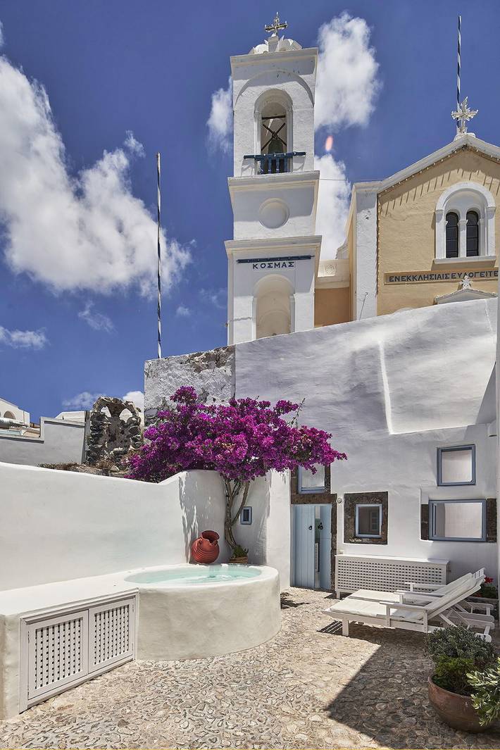 Villa pour 4 personnes, avec terrasse ainsi que jardin et jacuzzi à Santorin - 3