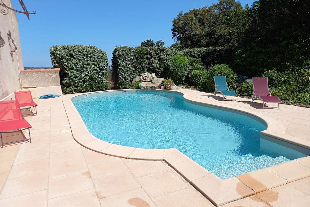Mini-Villa 19 m2 für 2 Personen + Klimaanlage + Pool, Meer- und Bergblick in Porto-Vecchio, Sartène und Umgebung