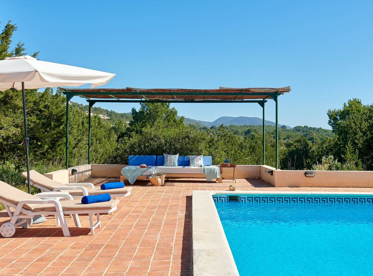 Villa 'Can Roca' with Sea Views, Wi-Fi and Air Conditioning in Es Cubells, Sant Josep de sa Talaia