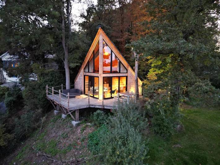 Chalet pour 2 personnes, avec jardin et vue