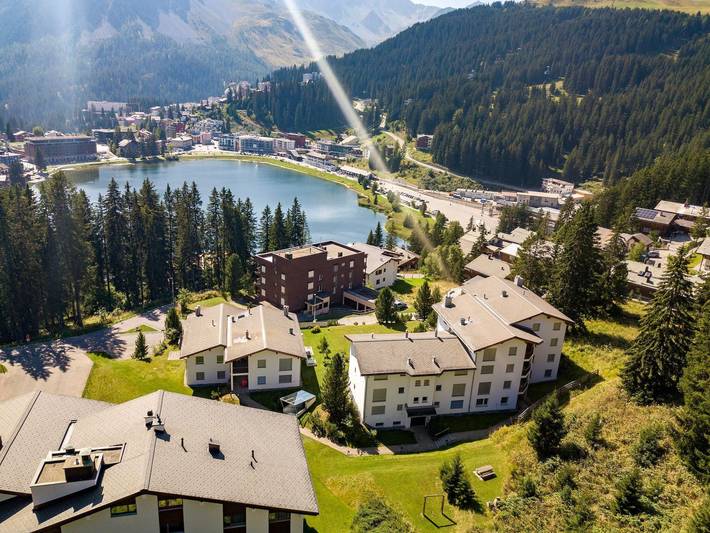 Ferienwohnung für 3 Personen, mit Balkon und Pool sowie Sauna in Arosa - 2