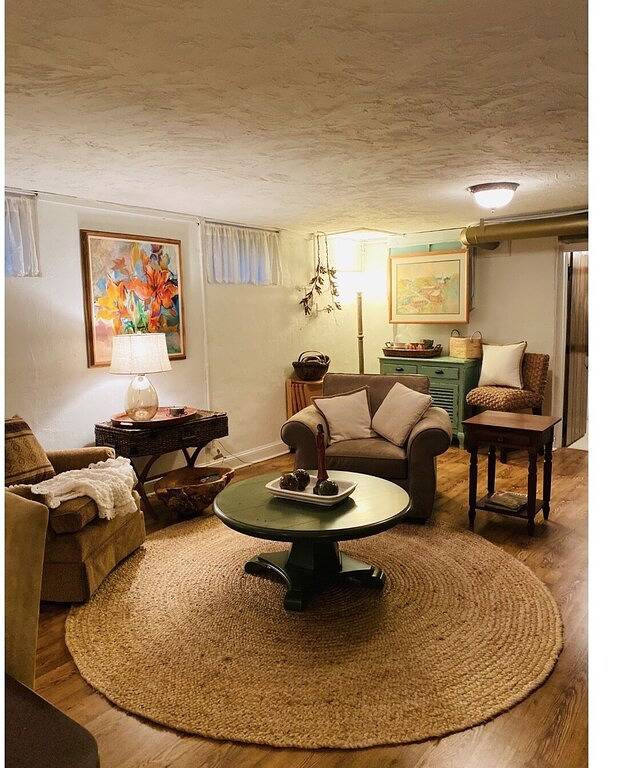 Craftsman Style Brick Cottage 1937 downstairs apartment in Tyron, Polk County NC