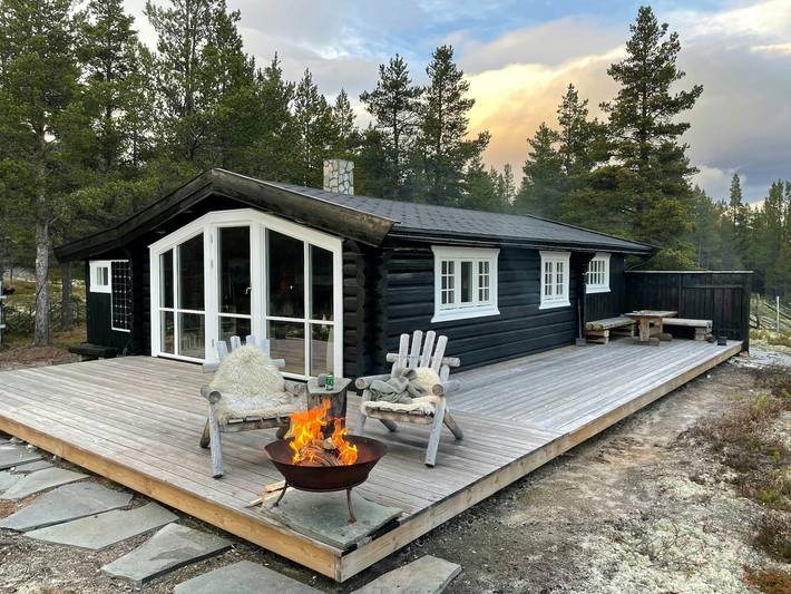 Feriehus for 5 personer, med hage og terrasse, dyr tillatt i Hedmark