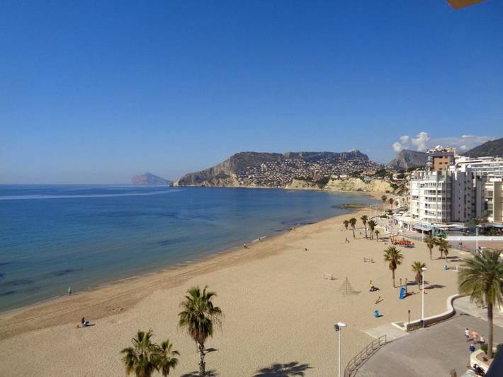 Ferienwohnung für 3 Personen, mit Balkon und Terrasse sowie Pool und Ausblick an der Costa Blanca