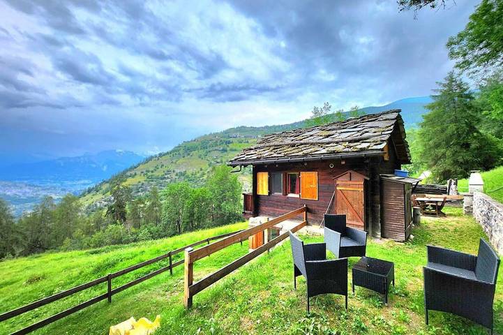 Chalet pour 4 personnes, avec Balcon et Jardin à Saint-Martin (Suisse)