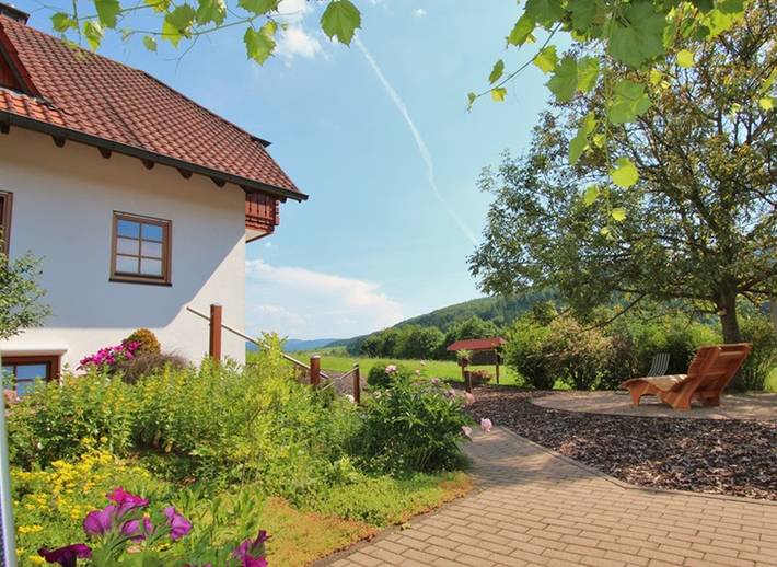 Ganze Ferienwohnung, Haus Glatz - Ferienwohnung Waldblick, 54qm, 2 Schlafzimmer, Balkon, max. 3 Personen in Seelbach, Mittlerer Schwarzwald
