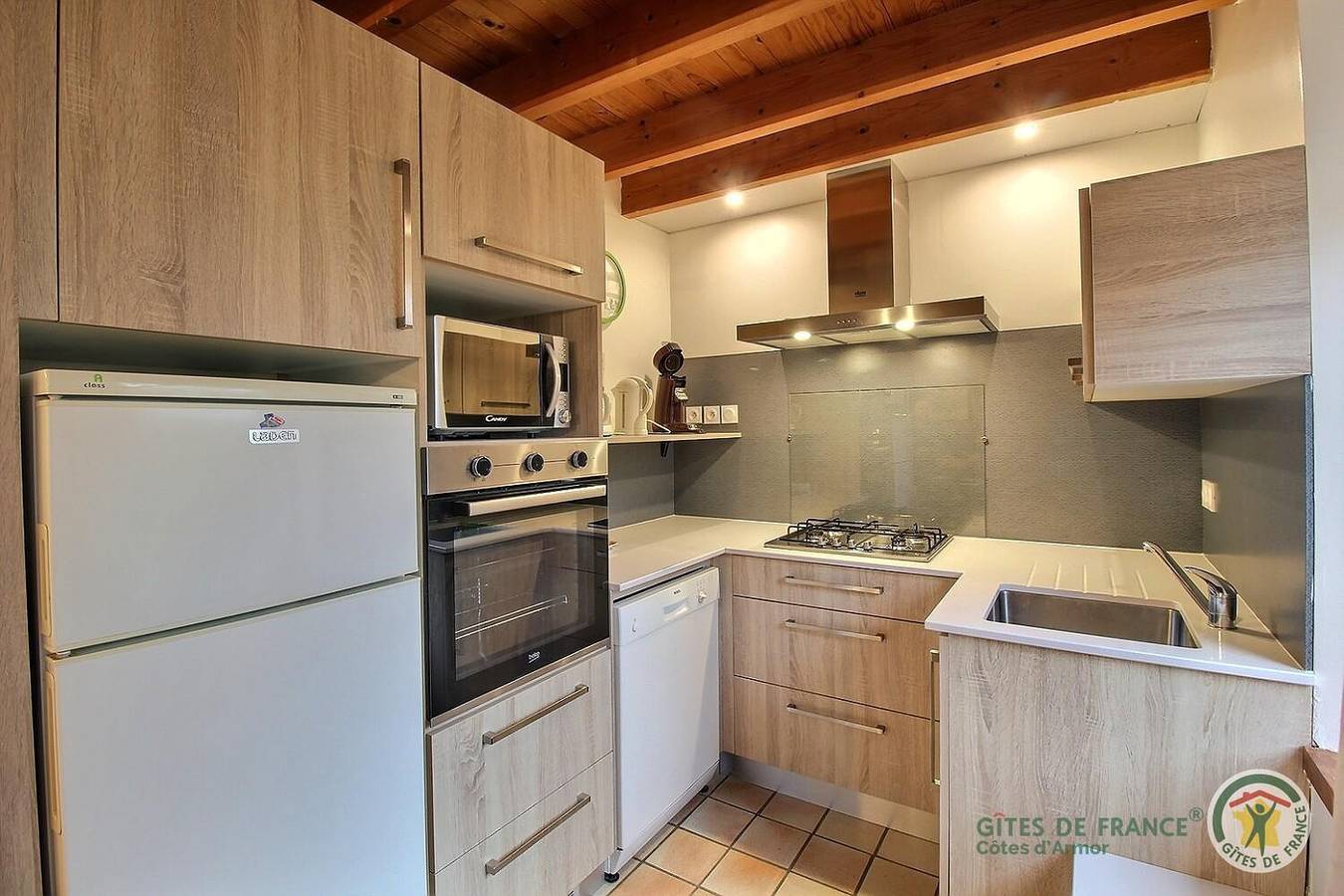 Le Macareux in Saint-Quay-Perros, Rosa Granitküste