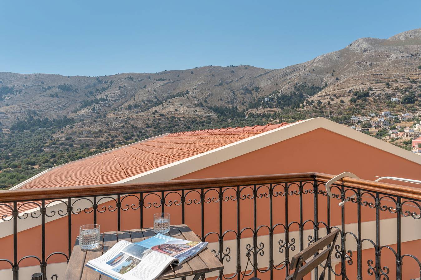 Studio 'No 1 Double Symi Nautilus' with Sea View, Wi-Fi and Air Conditioning in Ano Symi, Rhodes