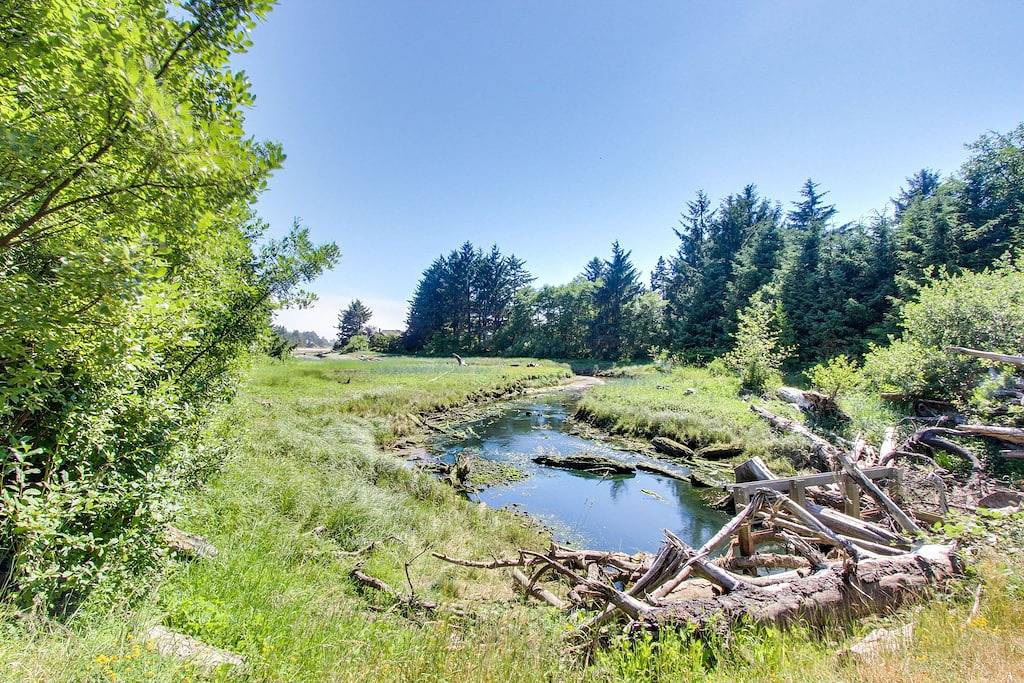 Atemberaubende Ocean Stadthaus mit großem Garten, einfachen Zugang zum Strand - hundefreundlich! in Gearhart, Clatsop County