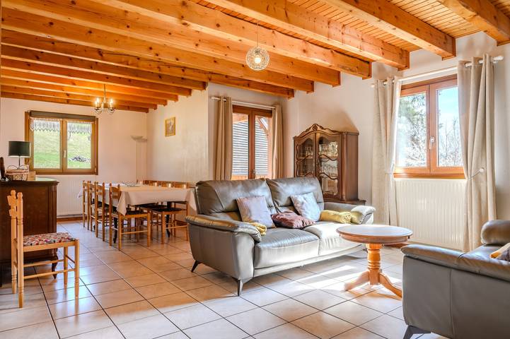 Gîte pour 8 personnes, avec Balcon et Jardin