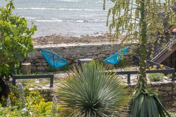 Spectacular panoramic sea view. direct access to the beach. detached house.
