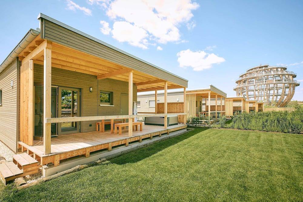 Ganze Wohnung, Chalet 55qm zum entspannen mit Sauna und Whirlpool in Steinberg am See, Ostbayern