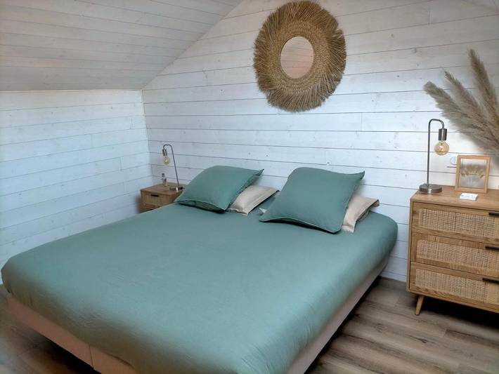 Maison de vacances pour 2 personnes, avec piscine ainsi que jardin et vue