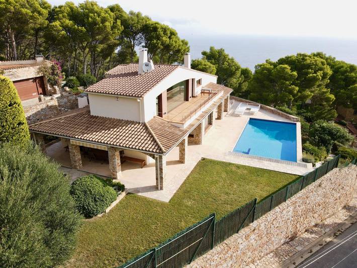 Villa für 8 Personen, mit Terrasse und Garten sowie Meerblick an der Costa Brava