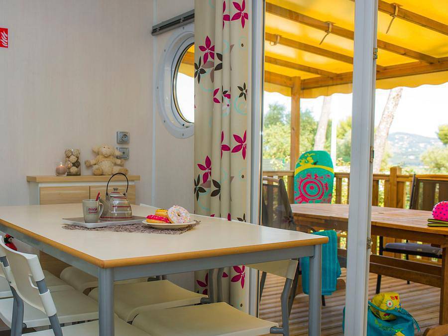 Camping Aec Vacances Les Dauphins - Mobilhome 8 personas - Alquiler mobil home Confort - 3 habitaciones in Saint-Cyr-sur-Mer, Costa mediterránea (Francia)