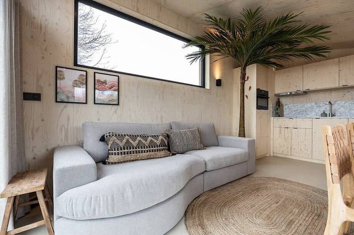 Blockhütte für 4 Personen, mit Pool