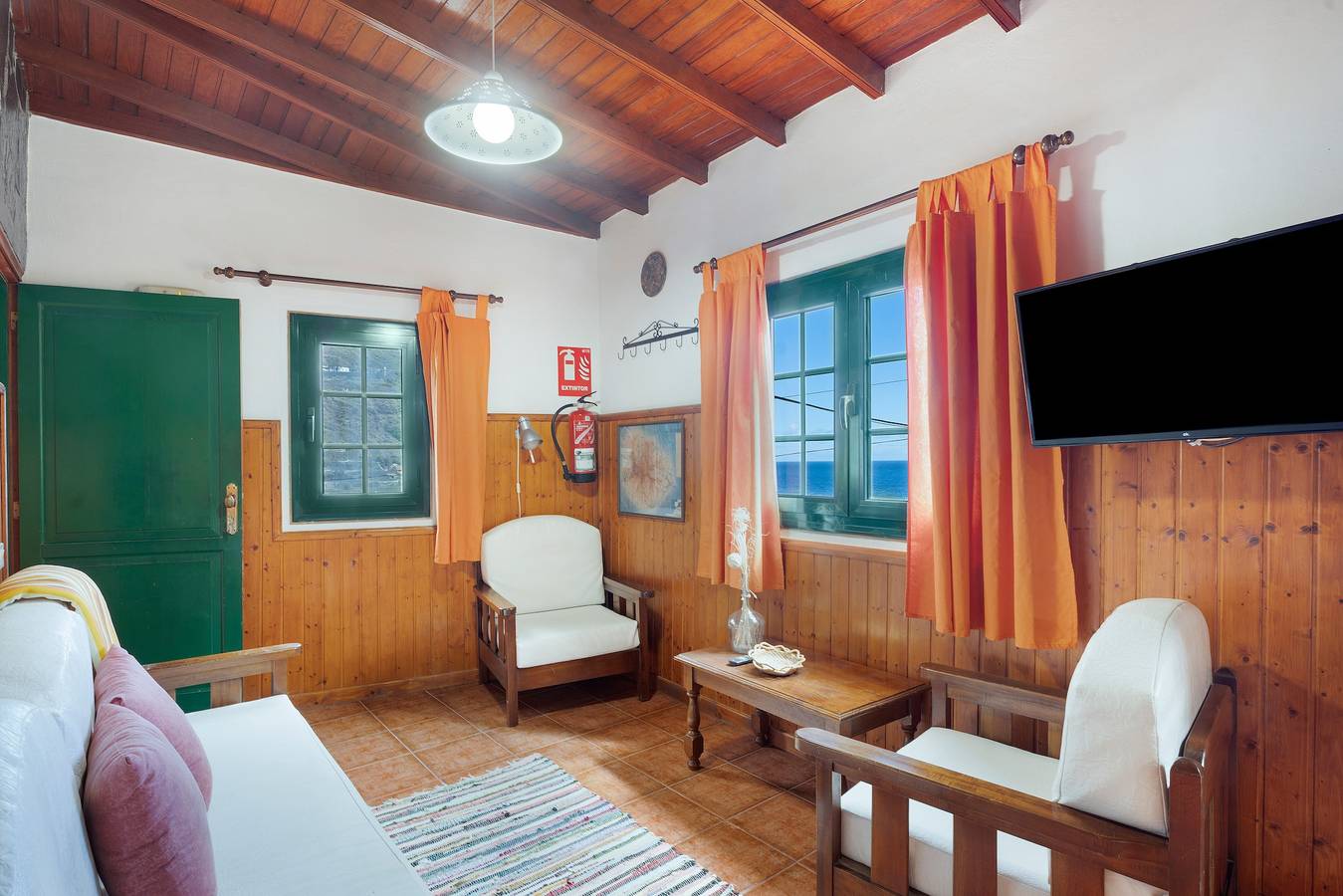Casa de vacaciones 'Casa Rural Ondina A' con vistas al mar, terraza privada y Wi-Fi in Santa Catalina, Hermigua