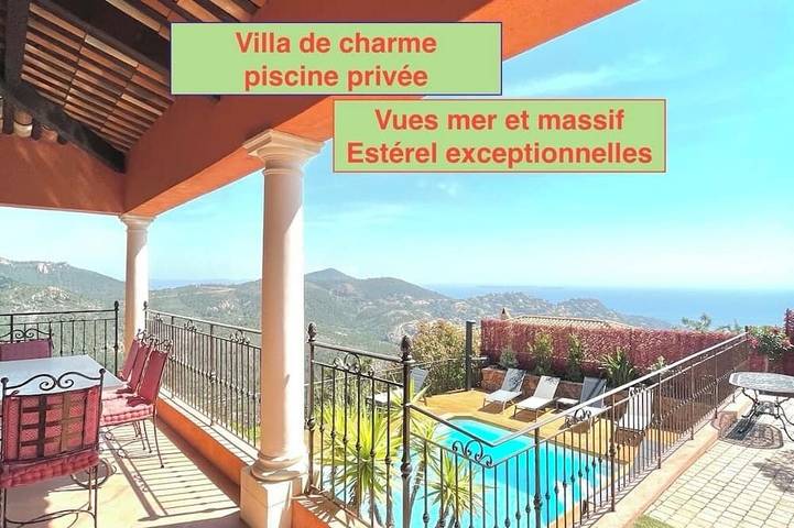 Villa pour 8 personnes, avec jardin, animaux acceptés à Théoule-sur-Mer