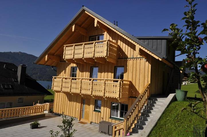 Ferienwohnung für 5 Personen, mit Seeblick und Ausblick sowie Balkon