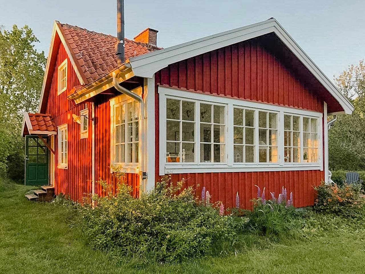 Waldrefugium mit Holzofen in Skåne in Osby und Umgebung