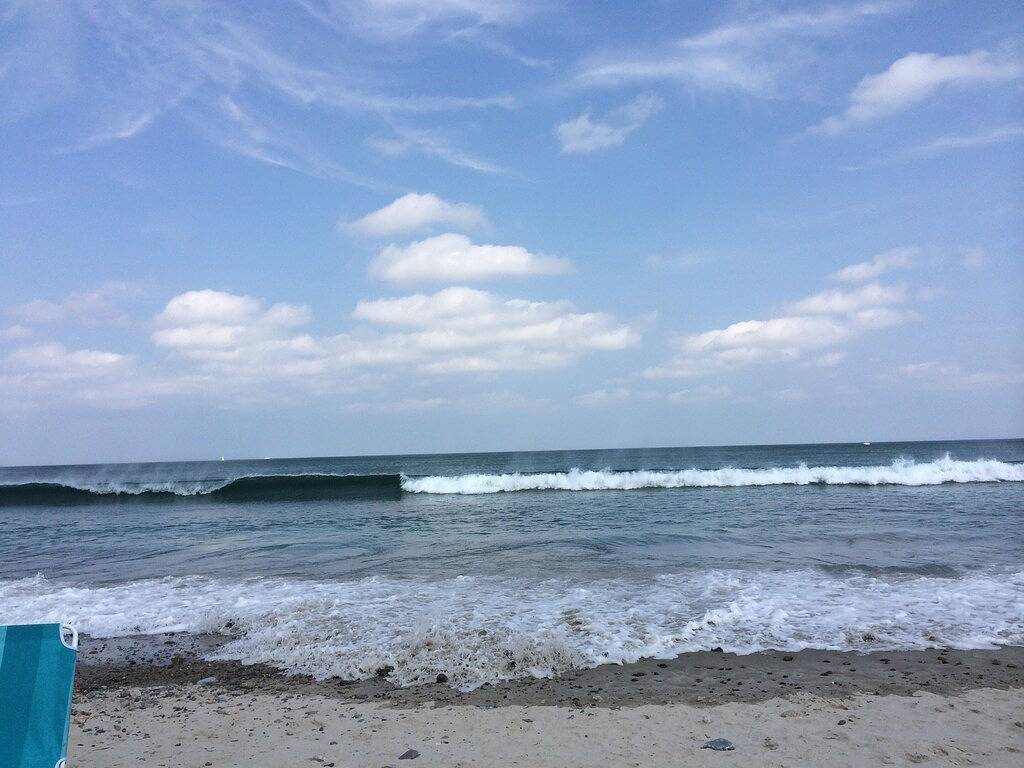 Gehen Sie zum wunderschönen Sunrise Beach in Marshfield, Massachusetts