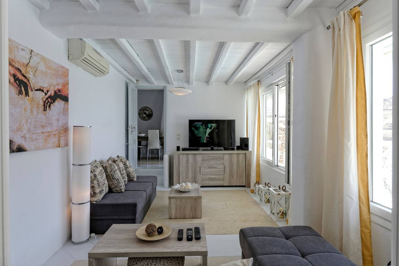 Villa "Harmony' with Sea View, Private Pool & Wi-Fi in Kalafati, Mykonos