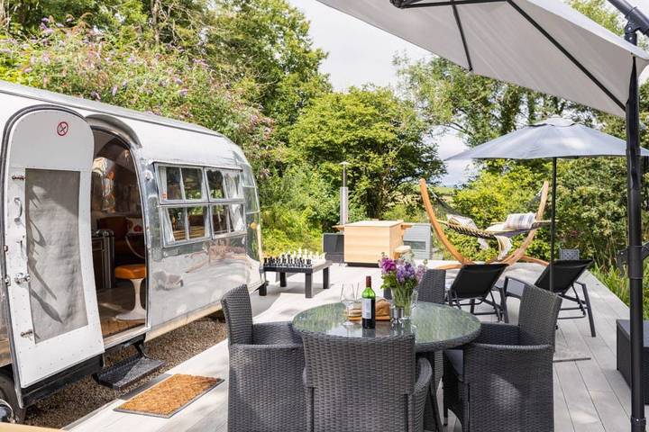 Camping für 2 Personen, mit Terrasse, mit Haustier in Devon