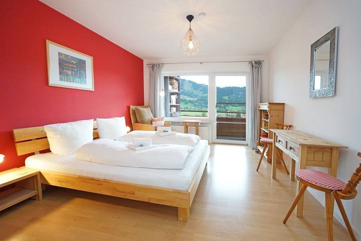 Ferienwohnung für 5 Personen, mit Balkon und Ausblick in Wertach - 3