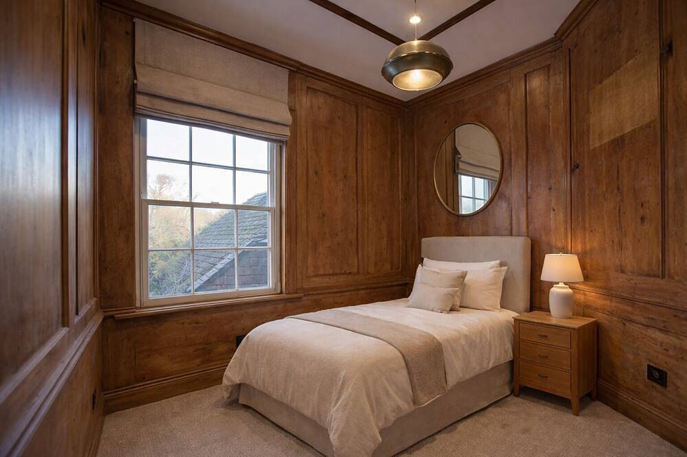 Ferienhaus-Luxus-Ensuite mit Dusche-Gartenblick-Grade 2 Listed Town House in Marlow, Chiltern Hills