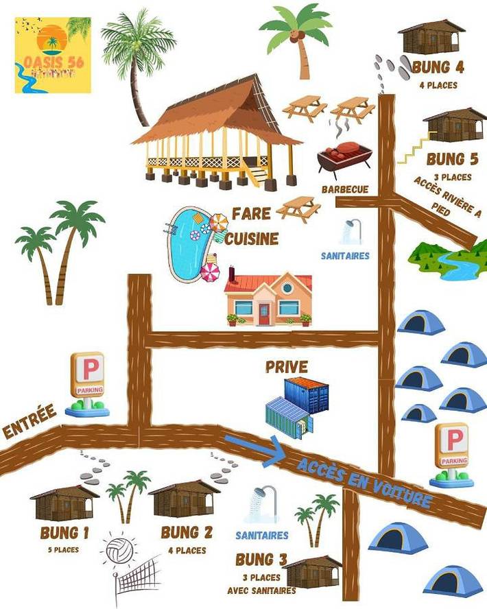 Chambre d’hôte pour 5 personnes, avec jardin et piscine ainsi que vue et terrasse En Nouvelle-Calédonie - 2