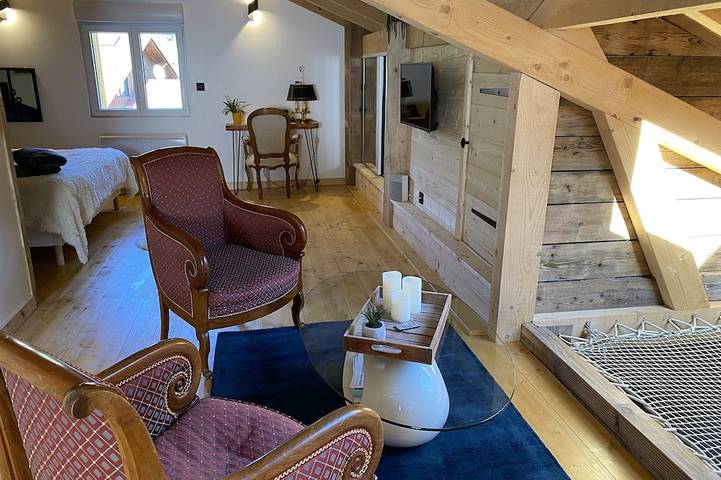 Chalet Perce Neige Eden Spa 5*, (Wellnessbereich und Kino für 2) in Ventron, Regionaler Naturpark Belchen der Vogesen