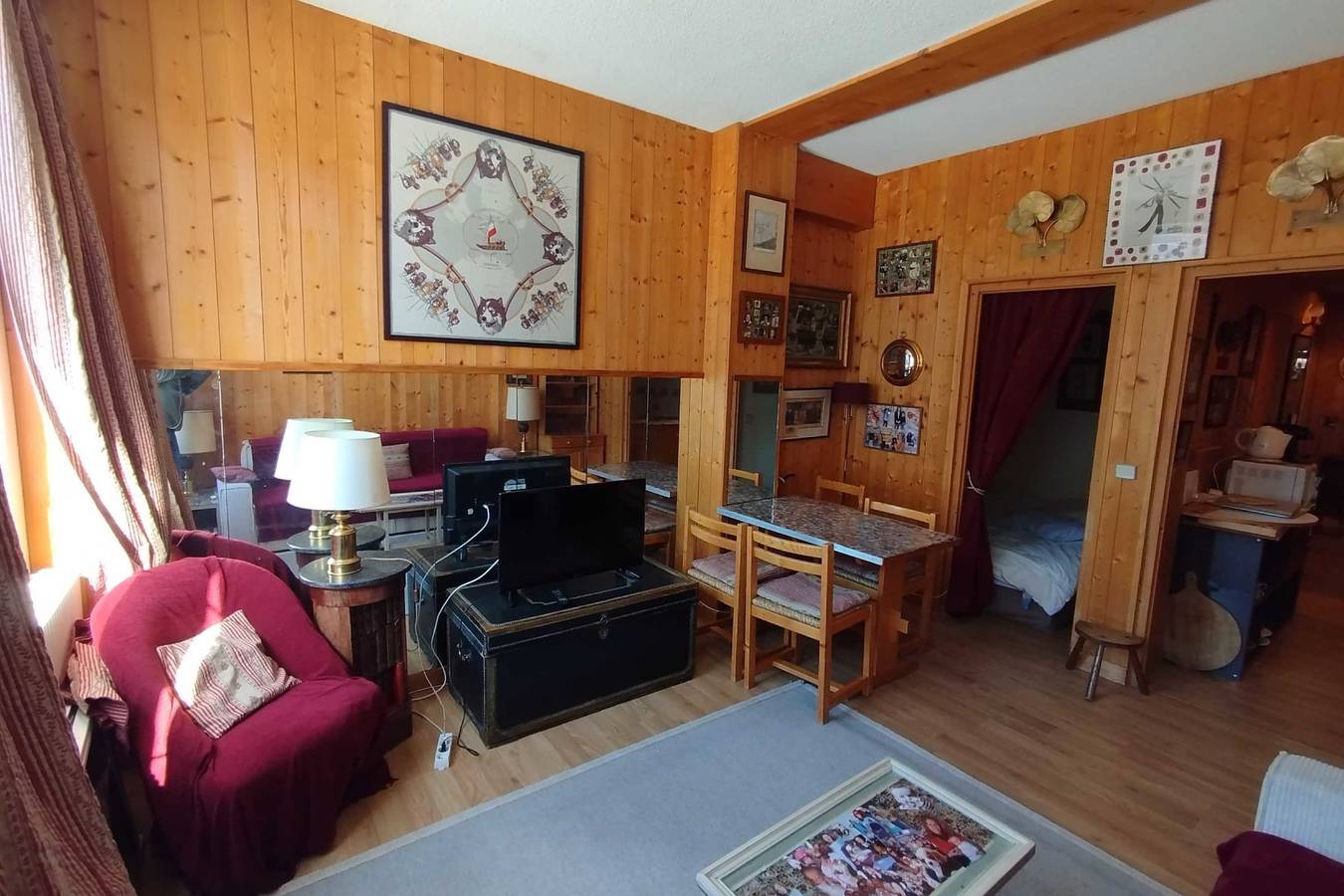 Appartement entier, Studio avec balcon et parking à Megève in Megève, Pays du Mont-Blanc