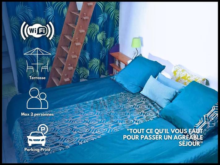 Cottage pour 3 personnes, avec jardin ainsi que terrasse et vue dans Richarville