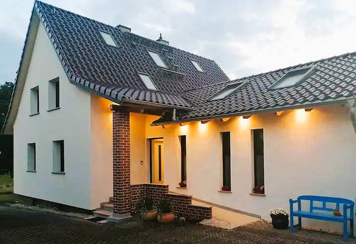 Ferienhaus für 4 Personen, mit Garten und Sauna in der Oberlausitz