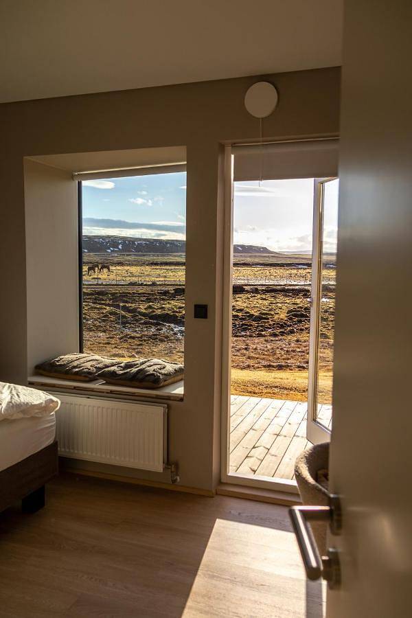BnB für 3 Personen, mit Terrasse und Ausblick in Island