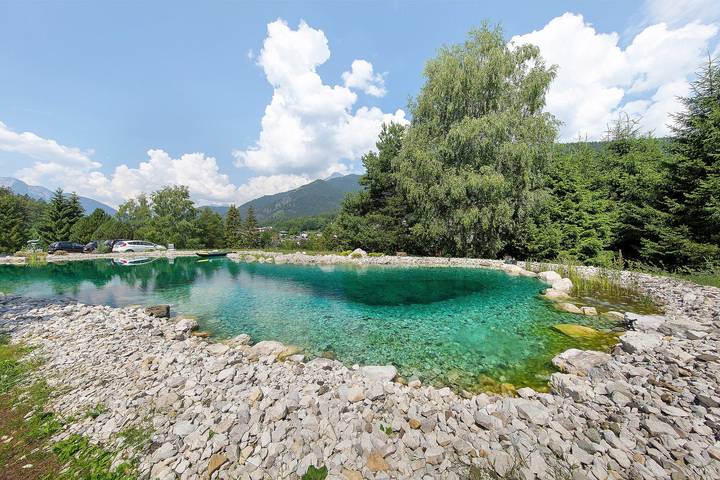 Baita de montaña pet-friendly con laguito y jardín en Pieve di Cadore, Dolomitas in Pieve di Cadore, Dolomitas Orientales