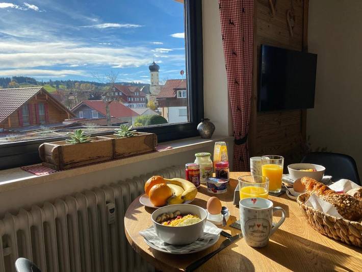Ferienwohnung für 2 Personen, mit Balkon und Terrasse sowie Ausblick in Oberreute - 4
