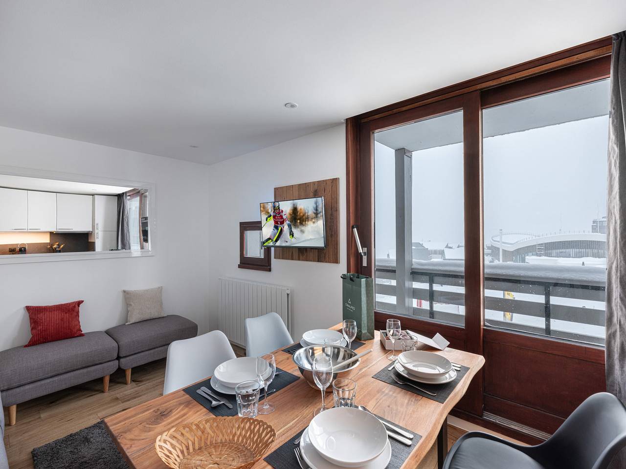 Appartamento intero, Renovated Ski-In/Ski-Out Apartment in the Heart of Val Thorens in Val Thorens, Le tre valli