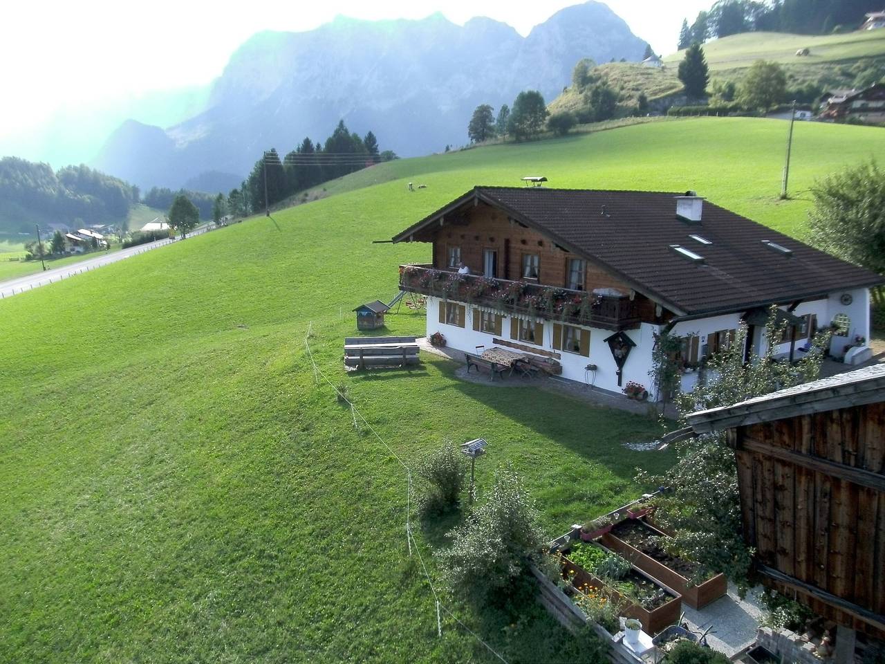 Klettnerlehen - Doppelzimmer 4, Dusche/Wc/Balkon, Tv, Sitzecke, Obergeschoss in Ramsau bei Berchtesgaden, Berchtesgadener Alpen