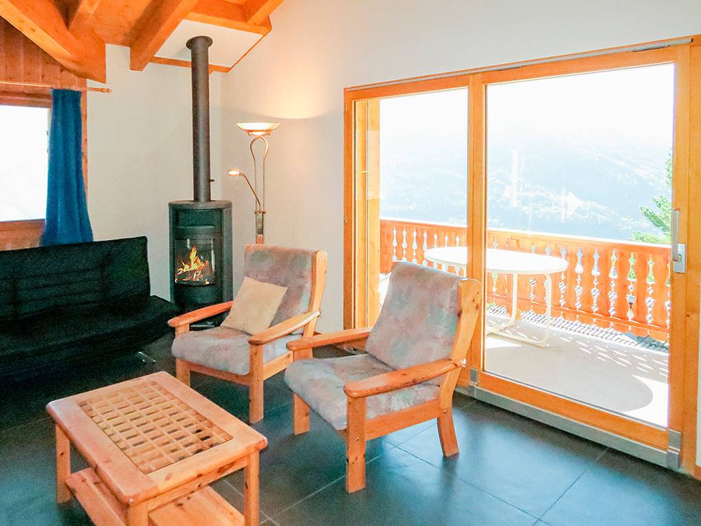 Appartement de vacances entier, Appartement de vacances pour 8 personnes avec balcon in Les Masses, Hérémence